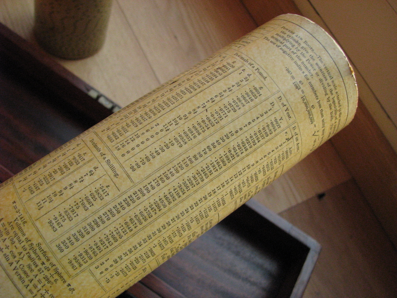 early Fuller's spiral slide rule for sale picture 7