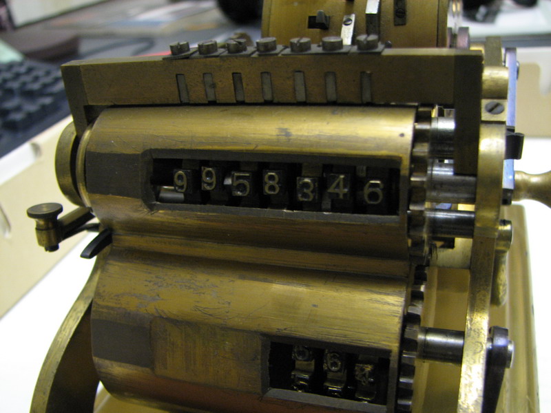 Baldwin's 1875 calculator Patent model picture 8