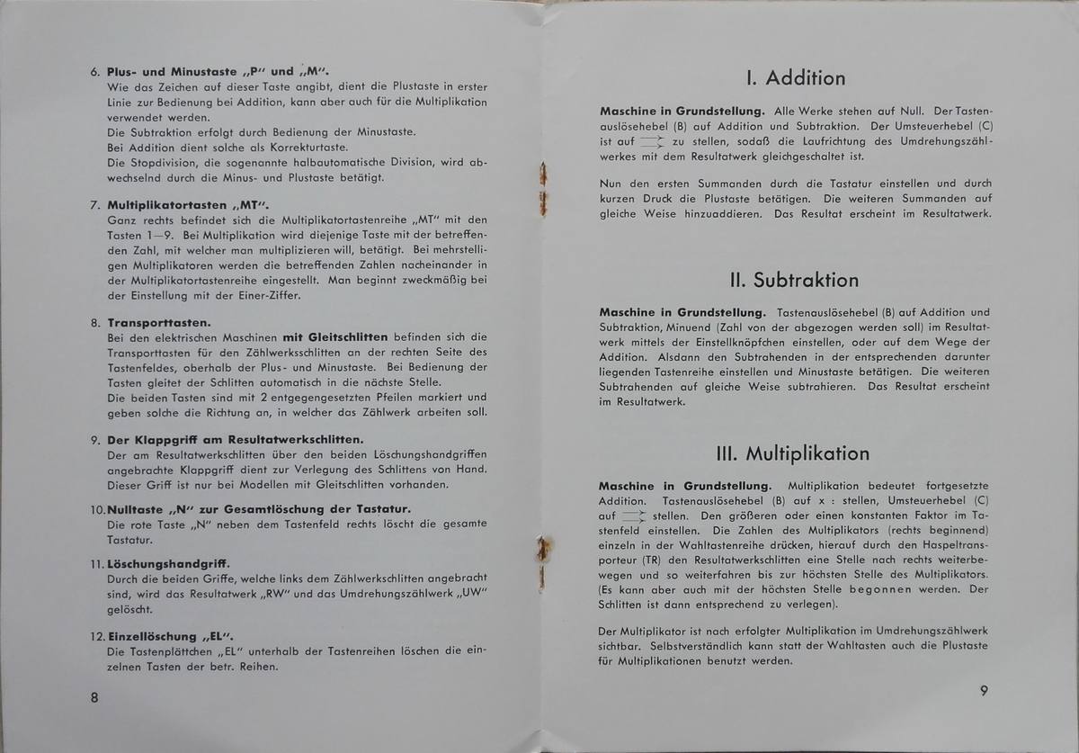 Badenia TEG13 manual